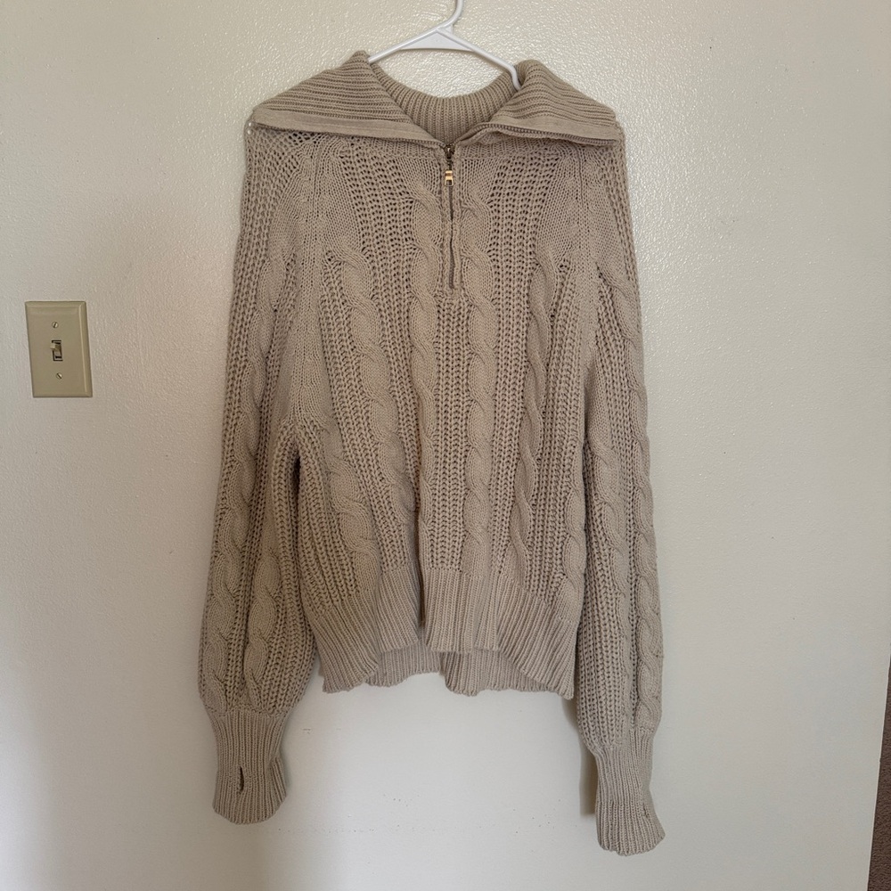 Grey Bandit Let’s Cuddle Beige Sweater